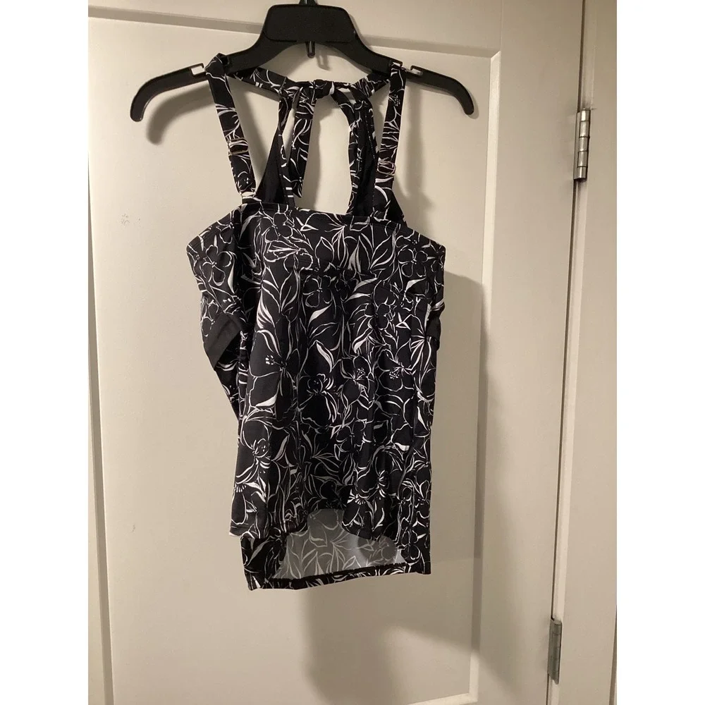 Kim Gravel‎ Womens Black Swim Short Set Size 12